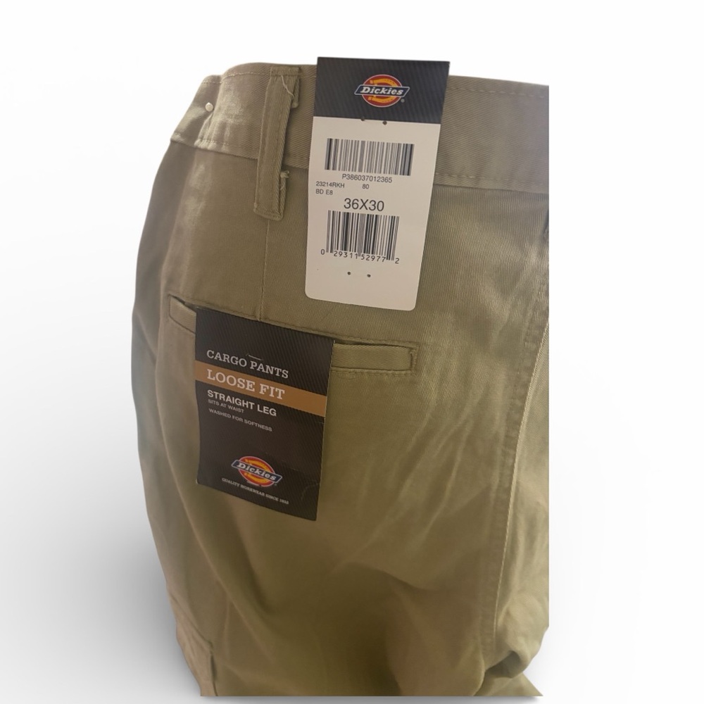 Dickies men's cargo pants in a beige,khaki, 36x30,NWT - Picture 8 of 12
